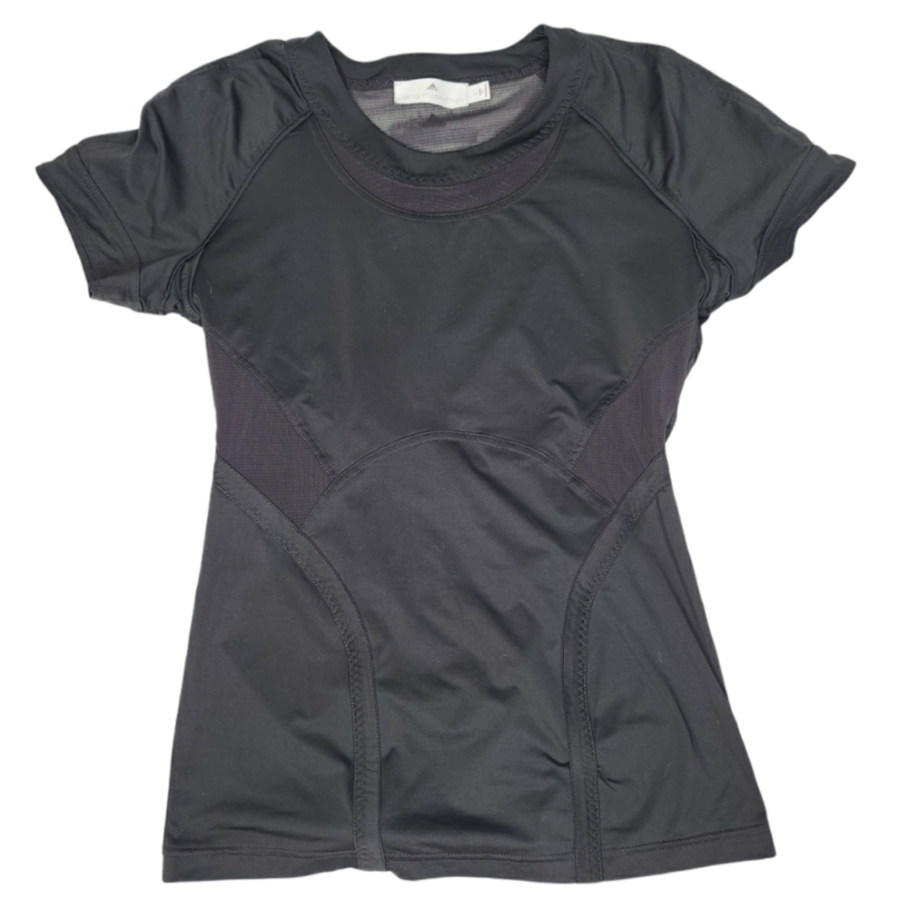 Stella McCartney adidas black short sleeve top L
